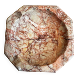 Art Deco ashtray/trinket dish in reddish marble veins