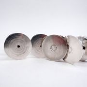 Set of 4 miniature candle holders by Erik Jörgensen, Denmark, 1950s.
