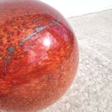 Bruno Evrard blown glass ball lamp