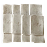 12 monog. PJ towels