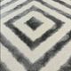 Modern and Practical Grey Rug with Diamond Pattern