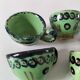6 mini tasses HB Quimper vert vif