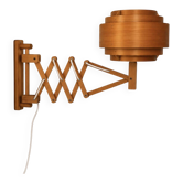 Vintage wall lamp, pine slats, Hans Agne Jakobsson Sweden 1970