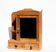 Étagère murale Art déco en bois de noyer avec miroir et tiroirs, rénovée