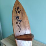 African chair engraved salamander