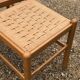 Set of 4 solid vintage brutalist chairs