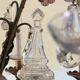 Lustre with pendants and glass fruits, Maison Baguès, six lights