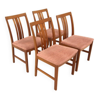 Set of 4 Scandinavian teak chairs, Sweden, 1960