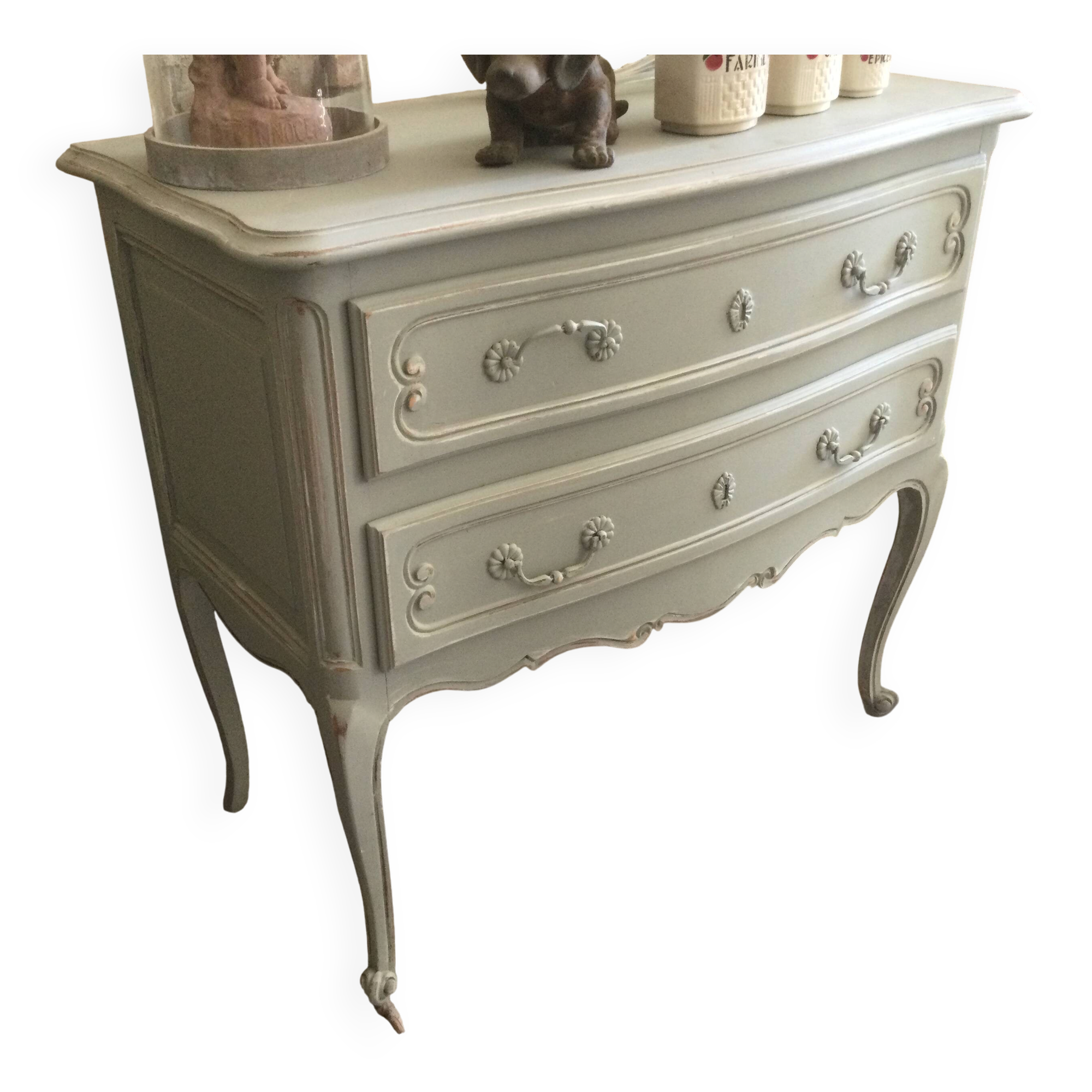 Antique patinated chest of drawers