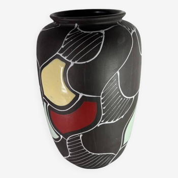 Vase céramique 1950 vintage Allemagne Grand