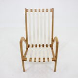 1970s Jan Vaněk Oak armchair, Czechoslovakia
