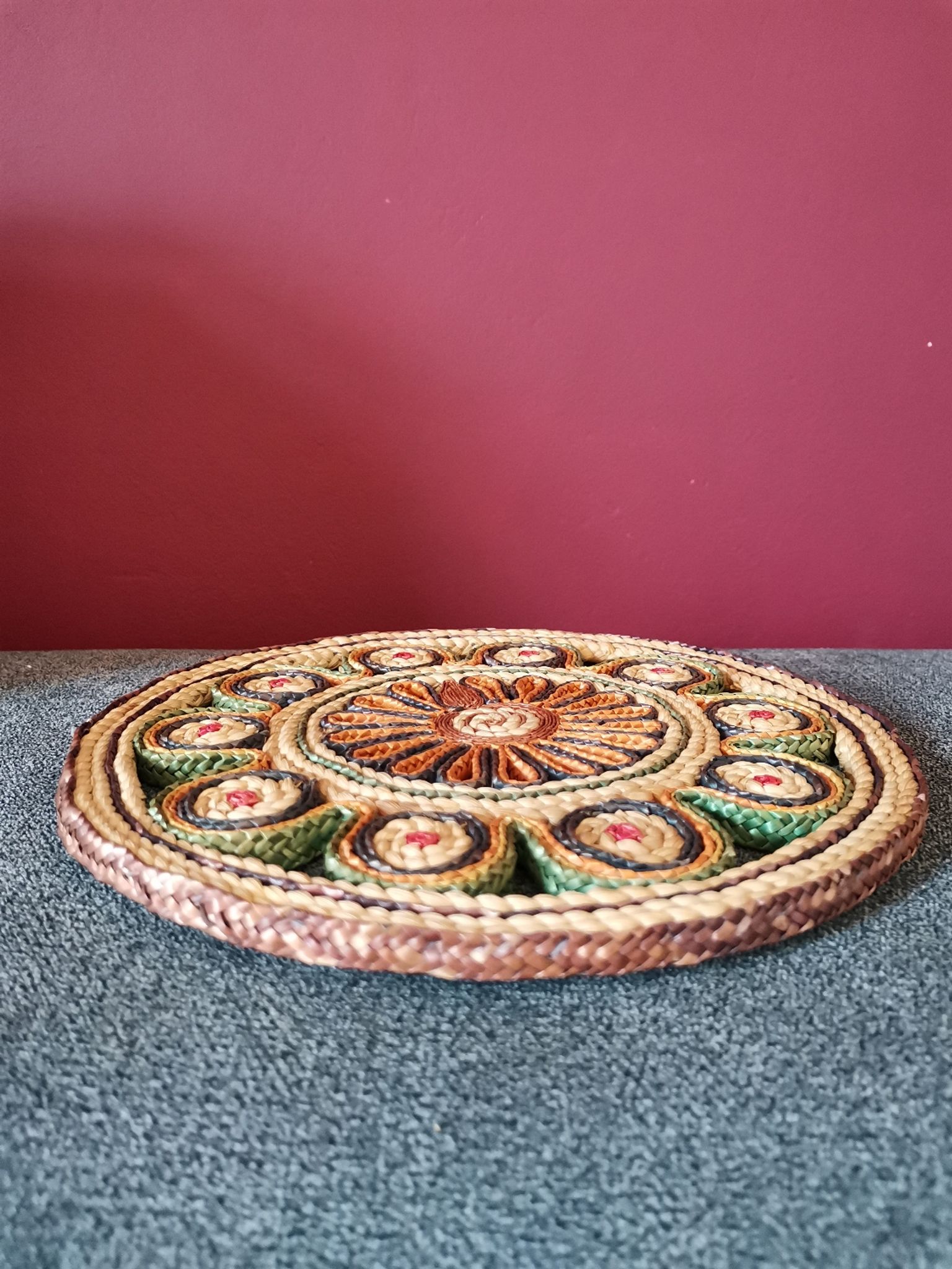 Vintage wicker trivets