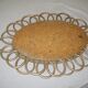 Mirror oval rattan 29cm x 40cm