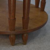 Art Deco solid oak oval table 1930