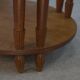 Art Deco solid oak oval table 1930