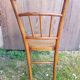 Old thonet style bistro chair turned wood + vintage cane seat