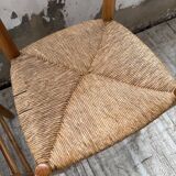 Set of 4 straw chairs circa Dordogne