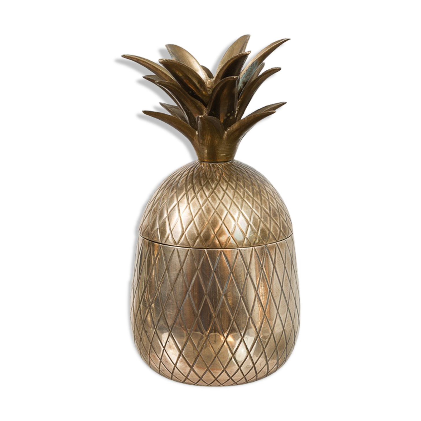 Medium Sized Vintage Hollywood Brass Pineapple