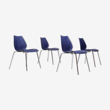 Chairs by Vico Magistretti for Kartell, 1980s, Set of 4