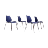Chairs by Vico Magistretti for Kartell, 1980s, Set of 4