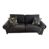 3-seater flannel upholstered sofa.