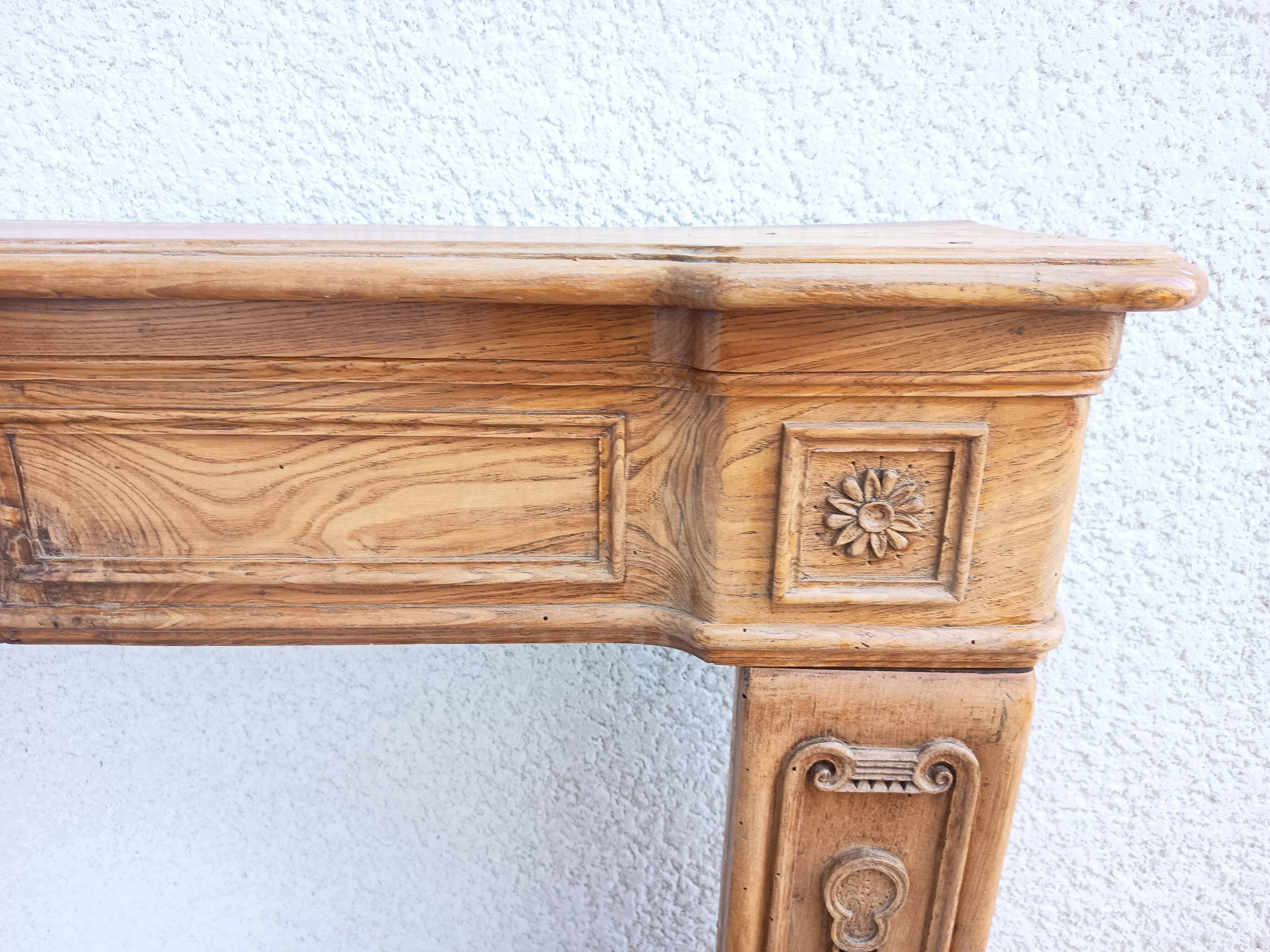 Oak mantelpiece