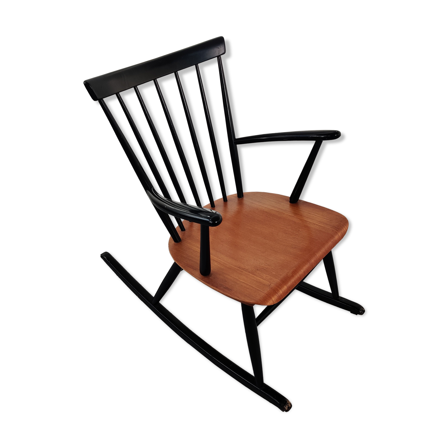 Rocking scandinavian vintage chair, 60s