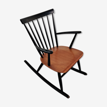 Rocking chair vintage scandinave années 60