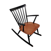 Rocking chair vintage scandinave années 60