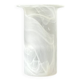 Vase vintage en verre dépoli opaque, 1960