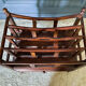 English mahogany magazine holder 1 drawer Mid-twentieth
