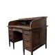 Bureau américain vintage en bois avec volet roulant