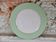 Plat rond marli vert d'eau et frise dorée Cafés Lemaire