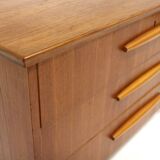Scandinavian teak chest of drawers, Bröderna Gustavssons, Markaryd, Sweden, 1950