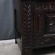 Banc coffre en chêne, style néo-gothique – début XXe