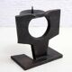 Brutalist cast iron candlestick