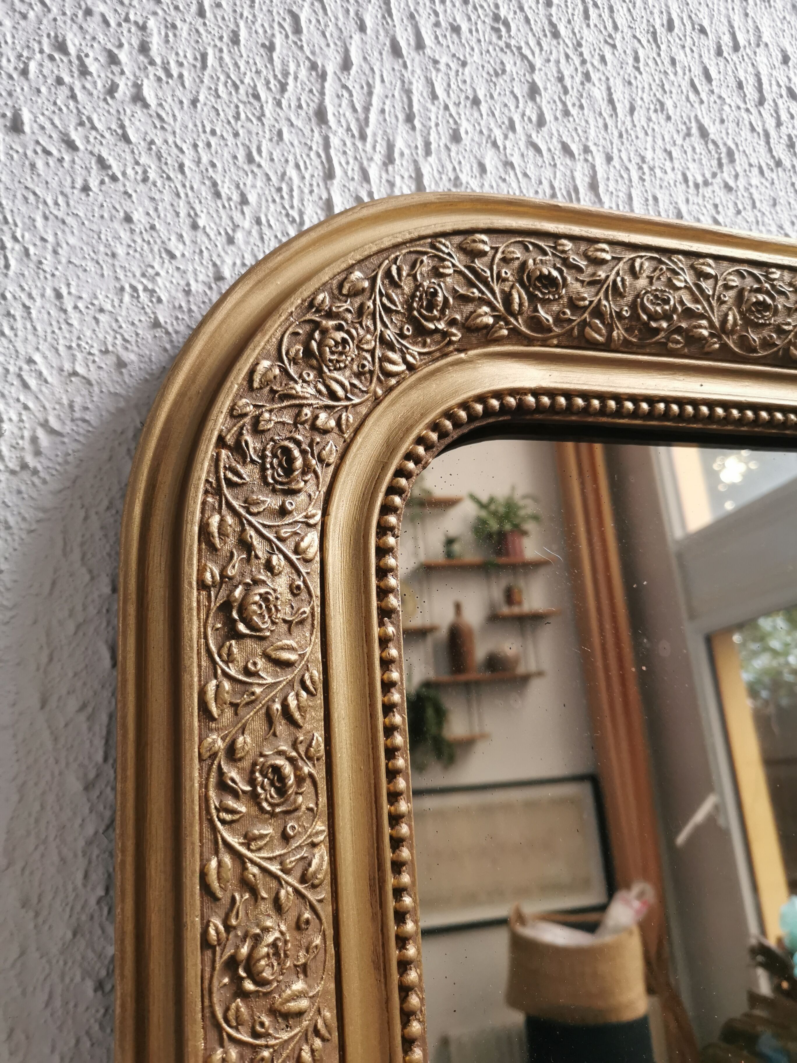 Mirror 101 x 74 cm Louis golden old