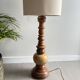 Vintage turned wooden lamp base