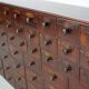 Antique Hardwood Apothecary Cabinet / Bank of Drawers, England, 19th Centur