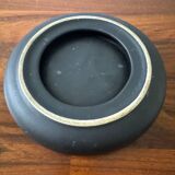 Memphis black ceramic pocket tray from the 80s