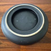 Memphis black ceramic pocket tray from the 80s