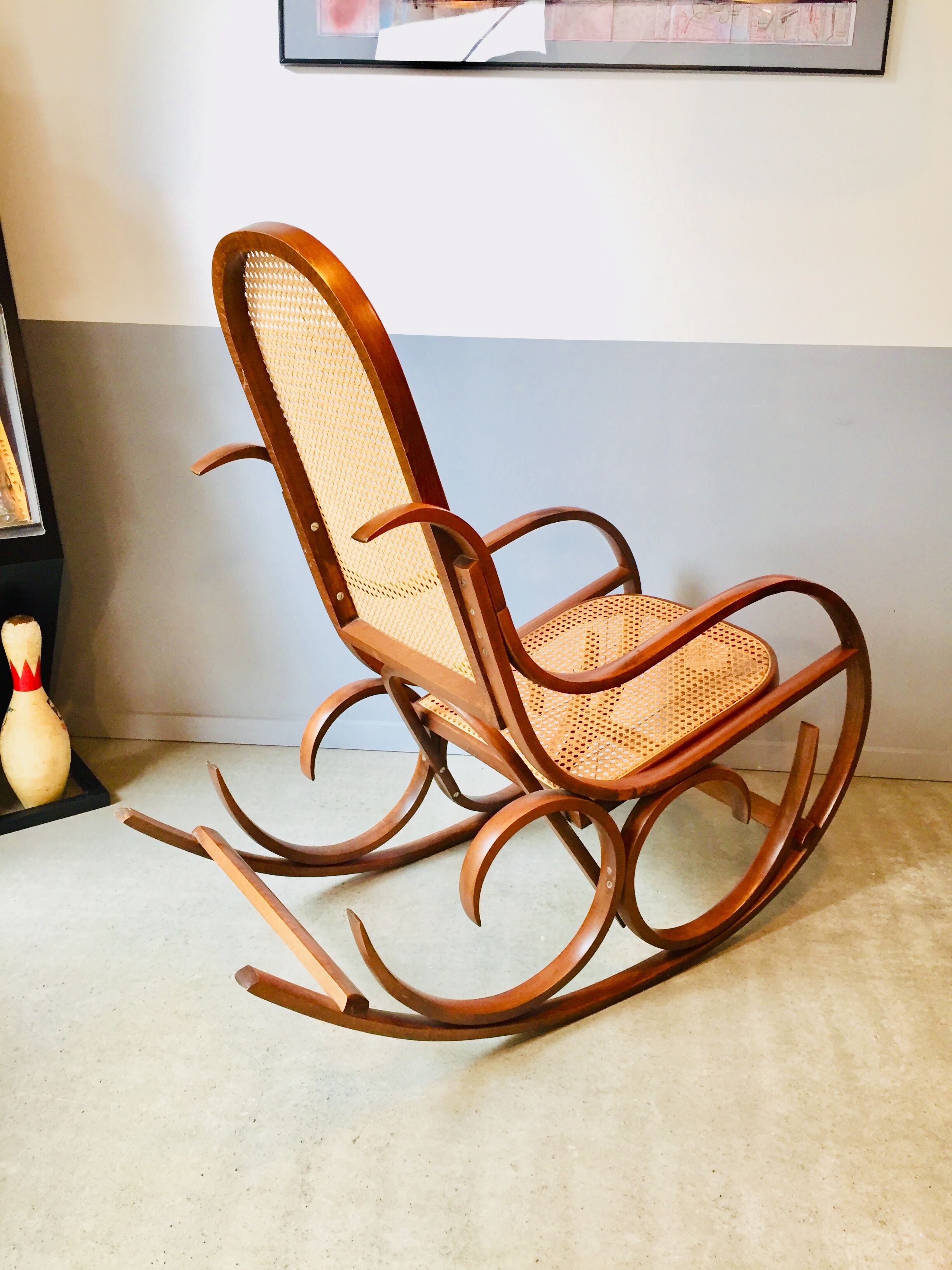 Rocking chair cannage Crassevig