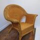 2 rattan armchairs