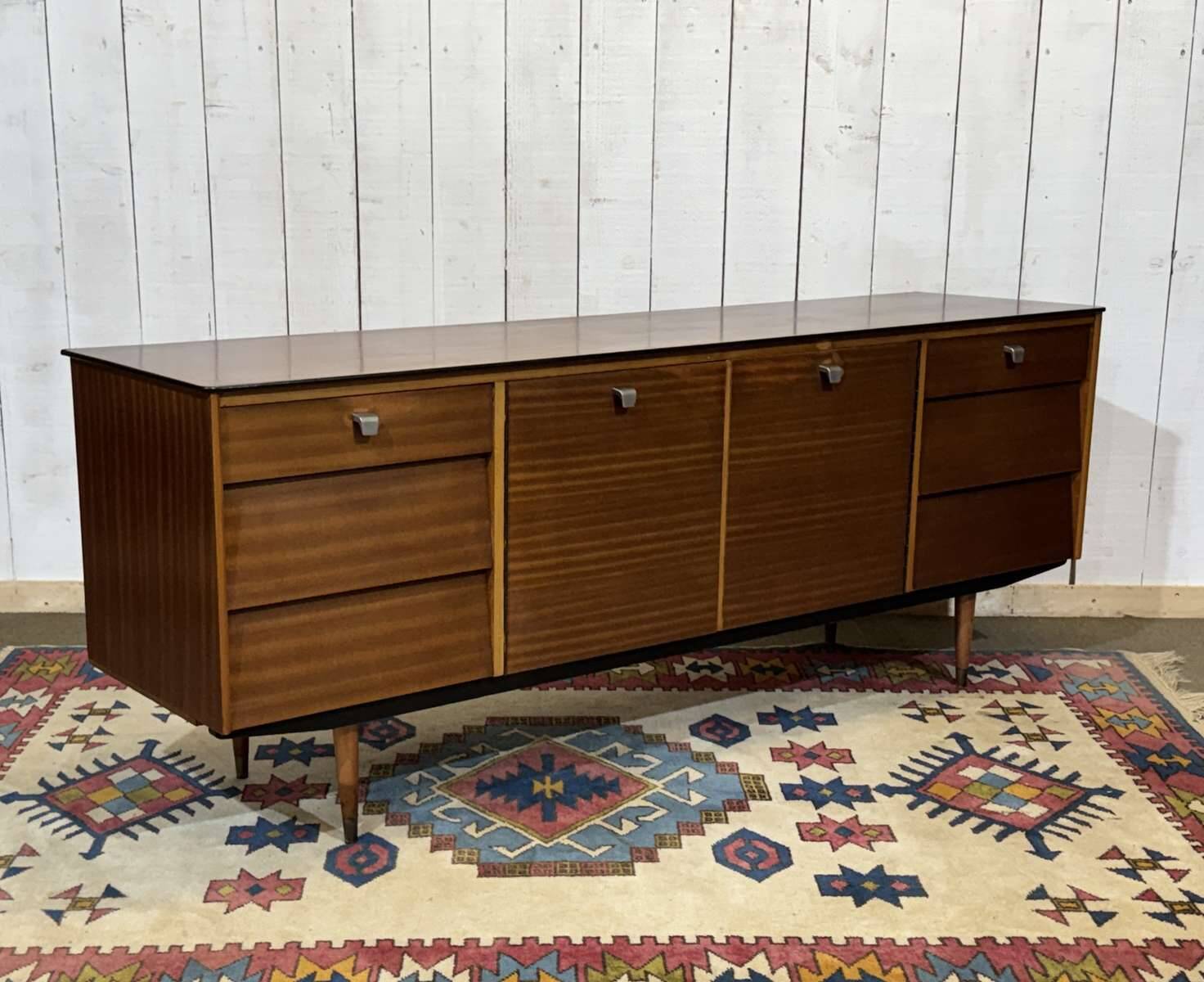 1970s English enfilade in mahogany