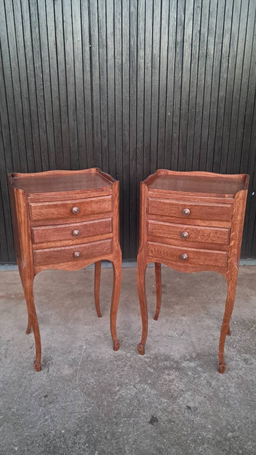 2 Louis XV style bedside tables