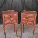 2 Louis XV style bedside tables