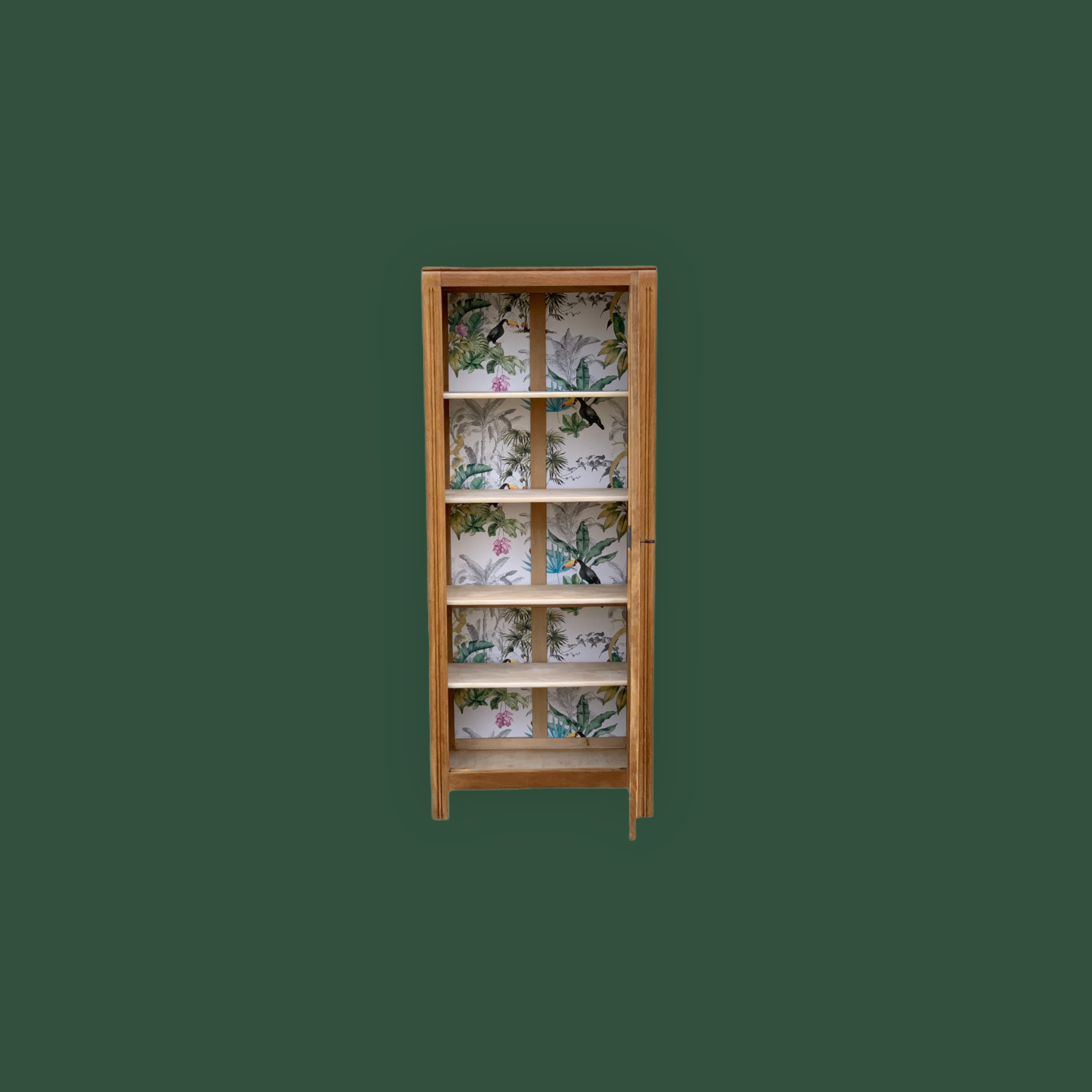 Parisian glazed wardrobe raw wood 1930