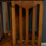 Revolving Walnut Bookcase, stamped G.Lancelin – 1900