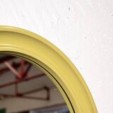 Round Italian mirror, anise green