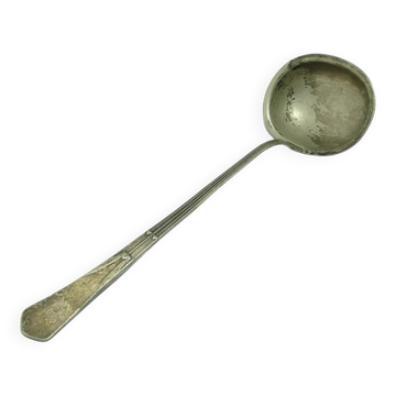 Art Nouveau soup ladle, silver-plated alpacca, Kummer, Poland, 1920s.